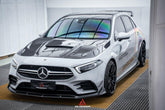 Mercedes Benz CLA-Class CLA45/CLA35/CLA250 C118 2022 2023 2024 A-Class A45/A35/A250/A220 W177 2019 2020 2021 2022 2023 2024 with Aftermarket Parts - AE Hood Bonnet Carbon Fiber from ArmorExtend